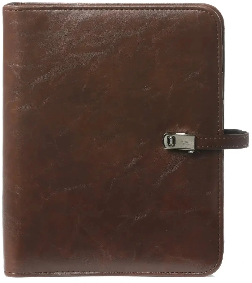 1011-39 hervulbare A5 Agenda Ringband 1 week per 2 paginas 2026-2027-2028 fra Kalpa i Omber Bruin – produktbillede