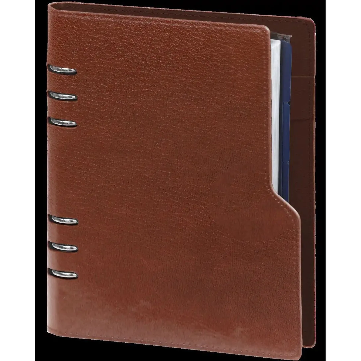 1016-02 Compact hervulbare A5 6 Ringband Organizer Hazelnoot bruin 1 week per 2 paginas 2026-2027-2028 fra Kalpa i Hazelnoot Bruin Compact – produktbillede