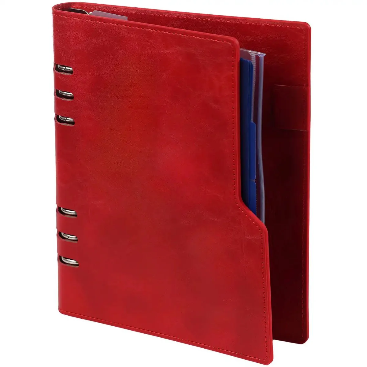 1016-16 A5 6 Ringplanner Organizer Rood 1 week per 2 paginas 2026-2027-2028 van Kalpa in Nerf Rood Compact – productfoto