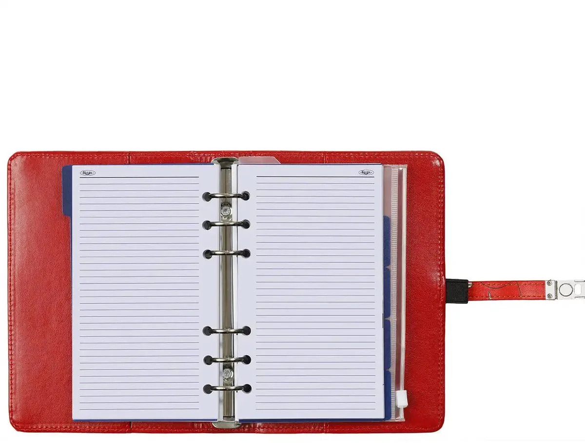 1111-04 hervulbare Personal Planner Agenda Zee van Bloemen Rood 1 week per 2 paginas 2026-2027-2028 fra Kalpa i Bloemenzee Rood – produktbillede