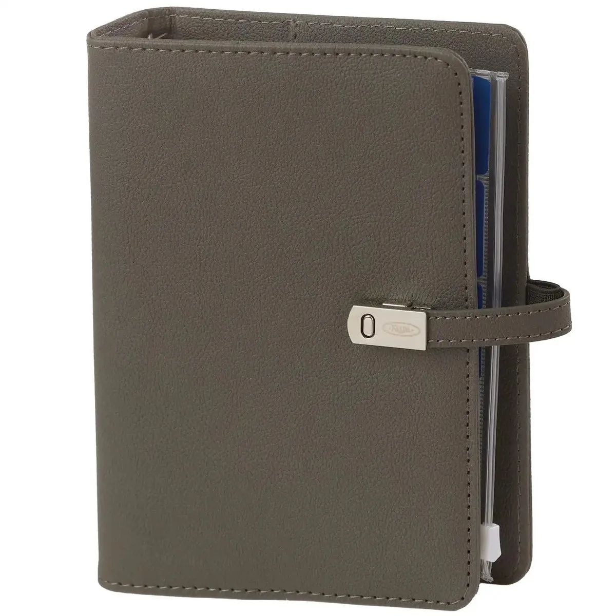 1111-17 Personal Ring Agenda Grijs 1 week per 2 paginas 2026-2027-2028 fra Kalpa i Nerg Grijs – produktbillede