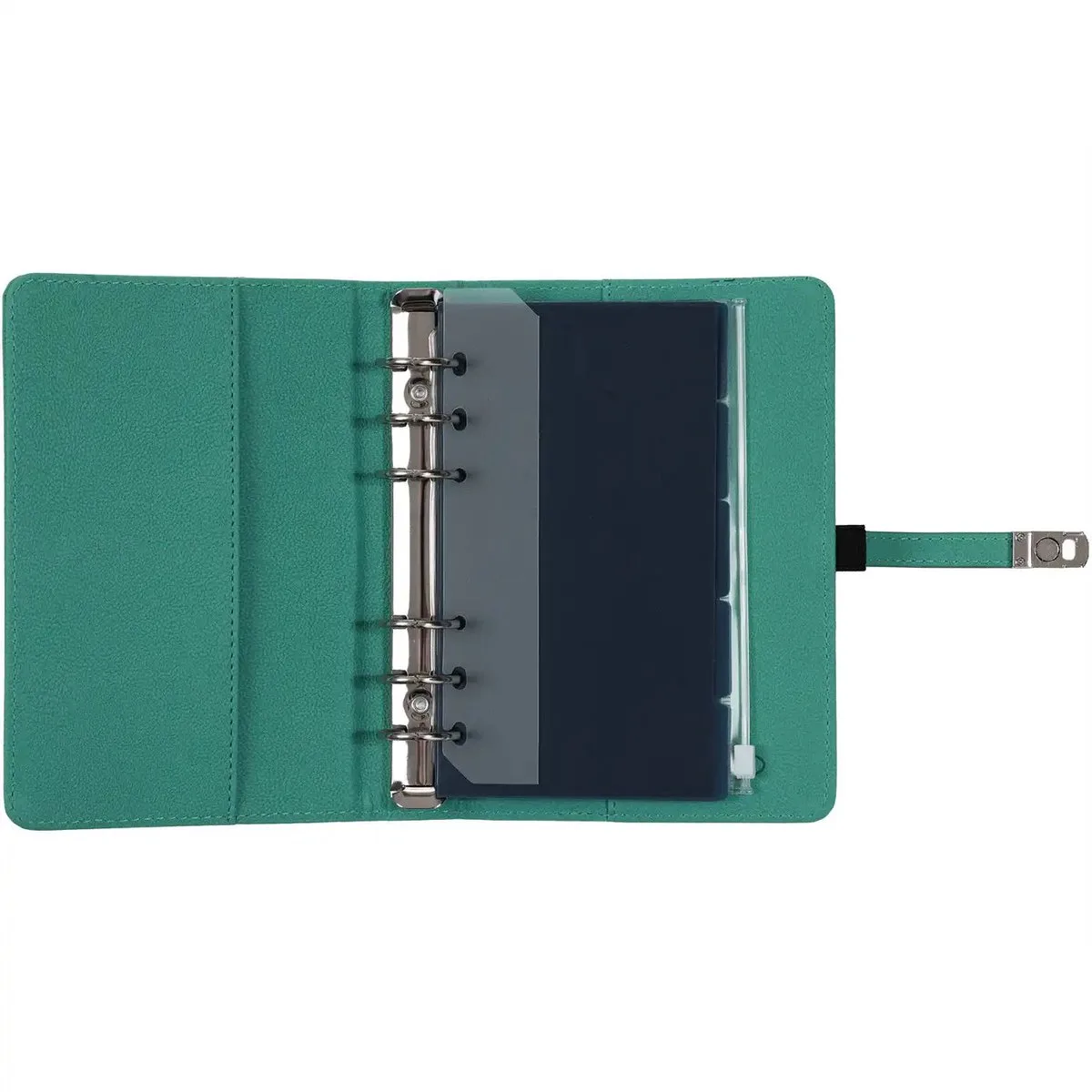 1111-18 Personal Ringagenda Organizer Muntgroen 1 week per 2 paginas 2026-2027-2028 fra Kalpa i Nerf Mintgroen – produktbillede