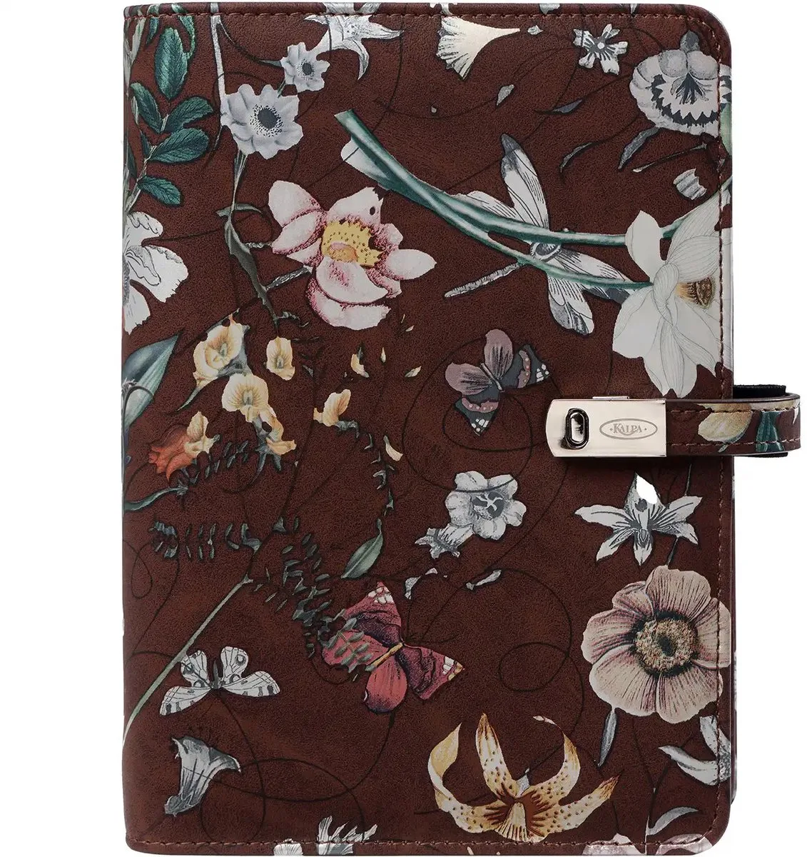 1111-31 Personal organizer 1 week per 2 paginas 2026-2027-2028 fra Kalpa i Bloemenzee Bruin – produktbillede