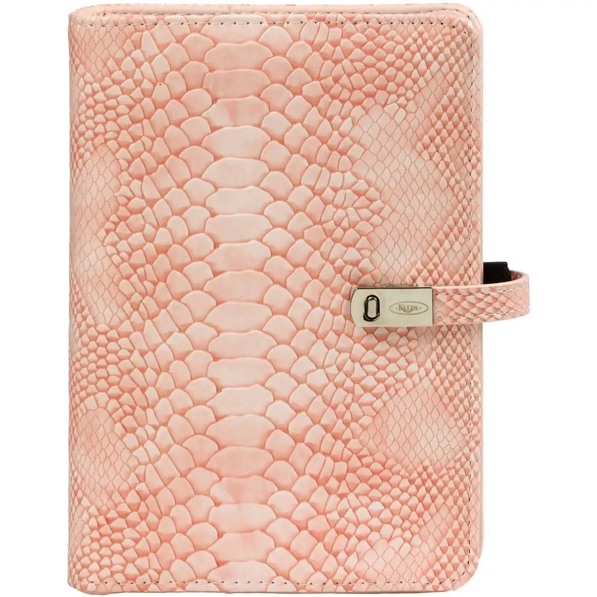 1111-68 Personal Agenda Ringband 1 week per 2 paginas 2026-2027-2028 van Kalpa in Croco roze – productfoto