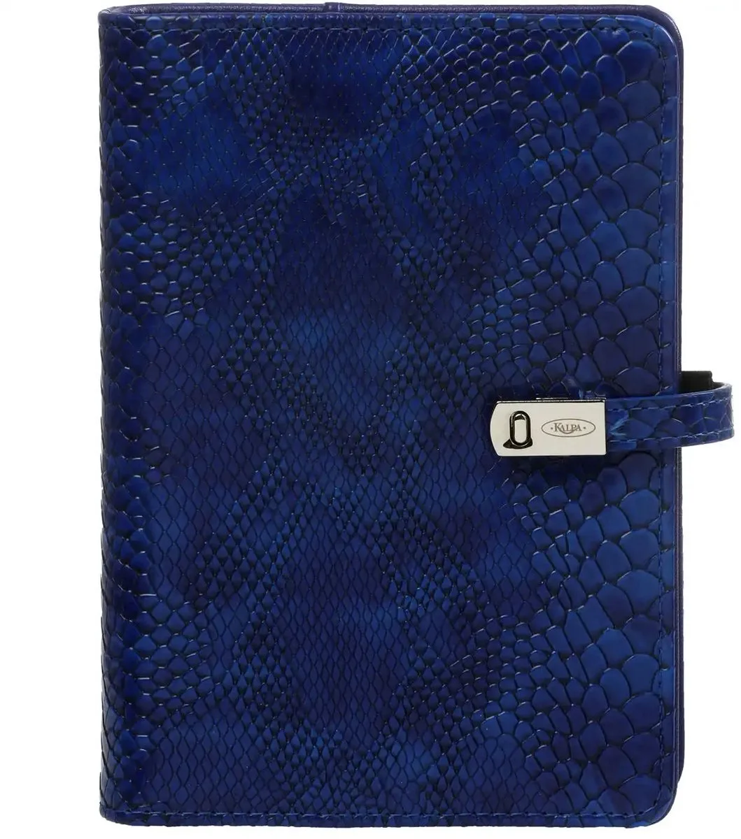 1111-75 Personal Bindmiddel Organizer 1 week per 2 paginas 2026-2027-2028 fra Kalpa i Croco Indigo – produktbillede