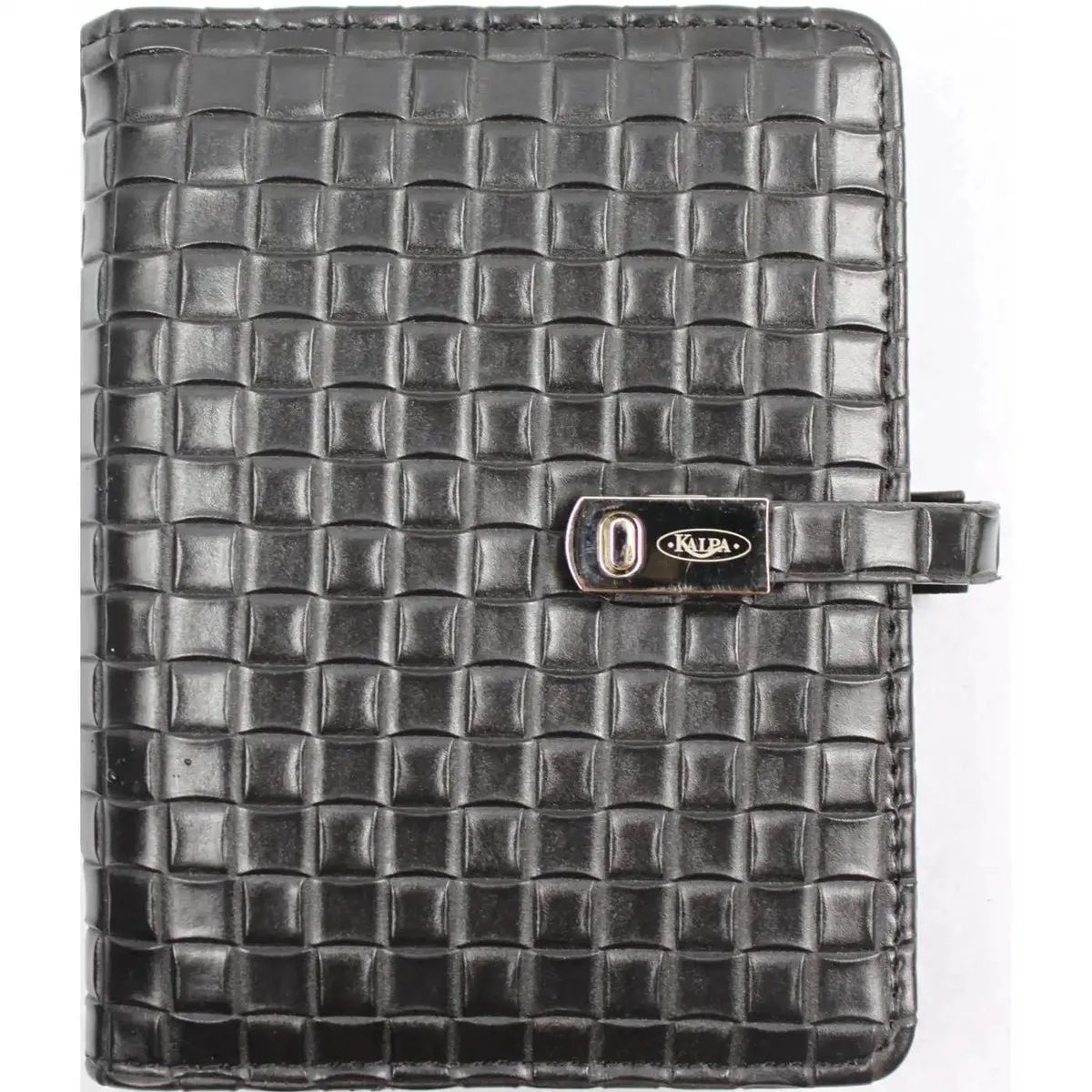 1311-55 Pocket Agendaplanner Organizer Geweven Zwart 1 week per 2 paginas 2026-2027-2028 fra Kalpa i Woven Zwart – produktbillede