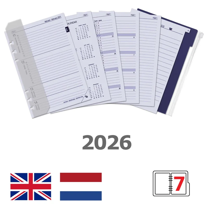 Agendavulling 2027 kalpa a5 jaardoos 7d/2p by Kalpa – product photo