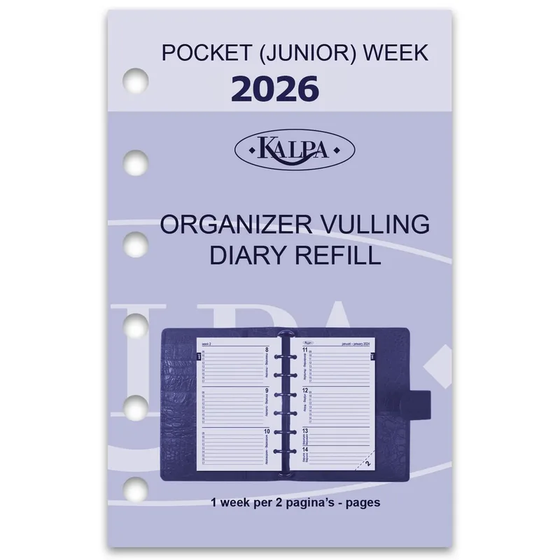 Agendavulling 2027 kalpa pocket 7dagen/2pagina's by Kalpa – product photo
