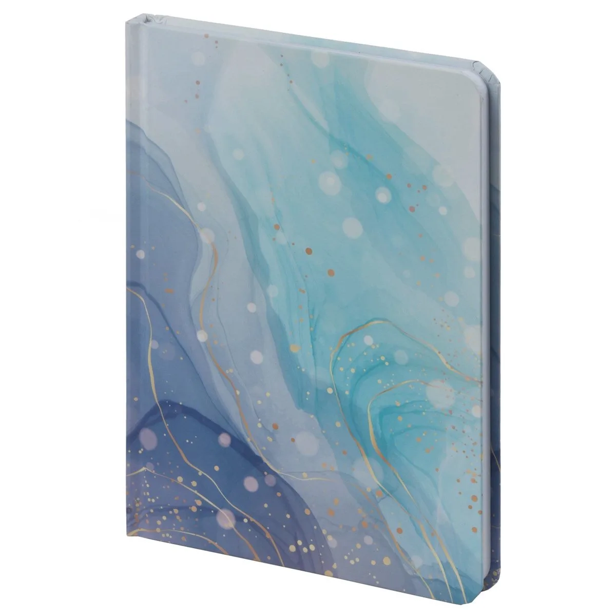 BV475-1 Blauw A5 notitieboek Zee goud van Kalpa in Wit – productfoto