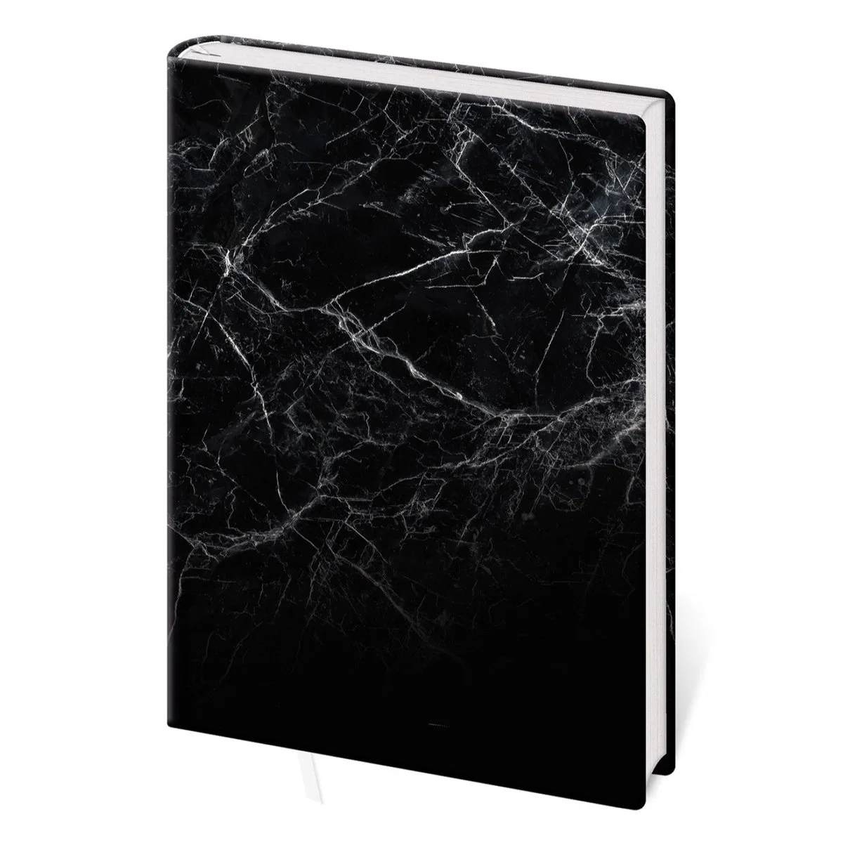 BV475-3 Zwart marmer notitieboek de Kalpa en Blanc – photo produit