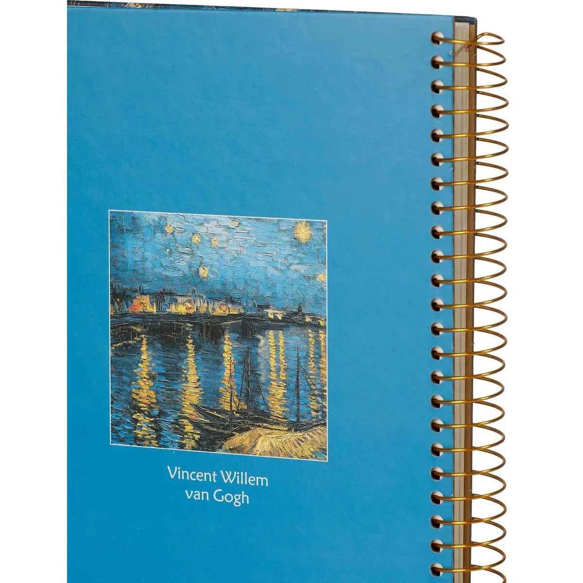 D5346-1 A4- Spiraal notitieboek Van Gogh Haven van Kalpa in Wit – productfoto