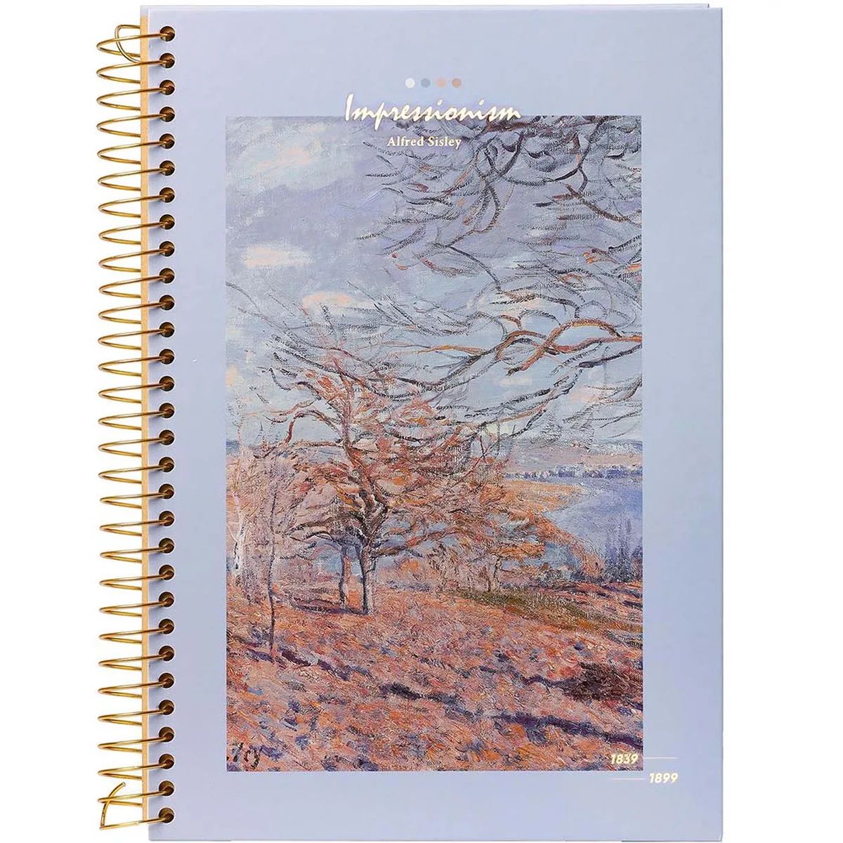 D5347-4 Kalpa a4 notitieboek met spiraal Impressionistische bomen de Kalpa en Blanc – photo produit