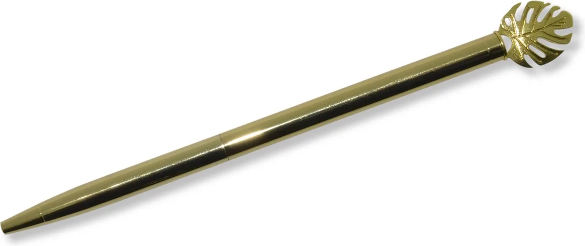 balpen - Natural Beauty - lengte 16cm - met rosé gouden blad de Kangaro en Rose Gold – photo produit