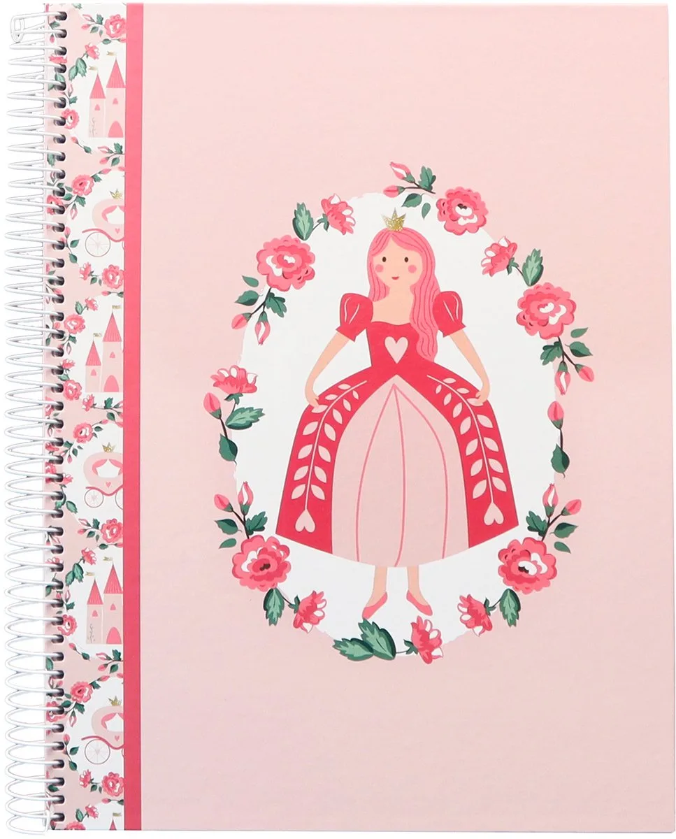 collegeblok B'LOG PRINCESS - formaat A4 - met lijn - motief - 5 stuks by Kangaro in Prinses – product photo