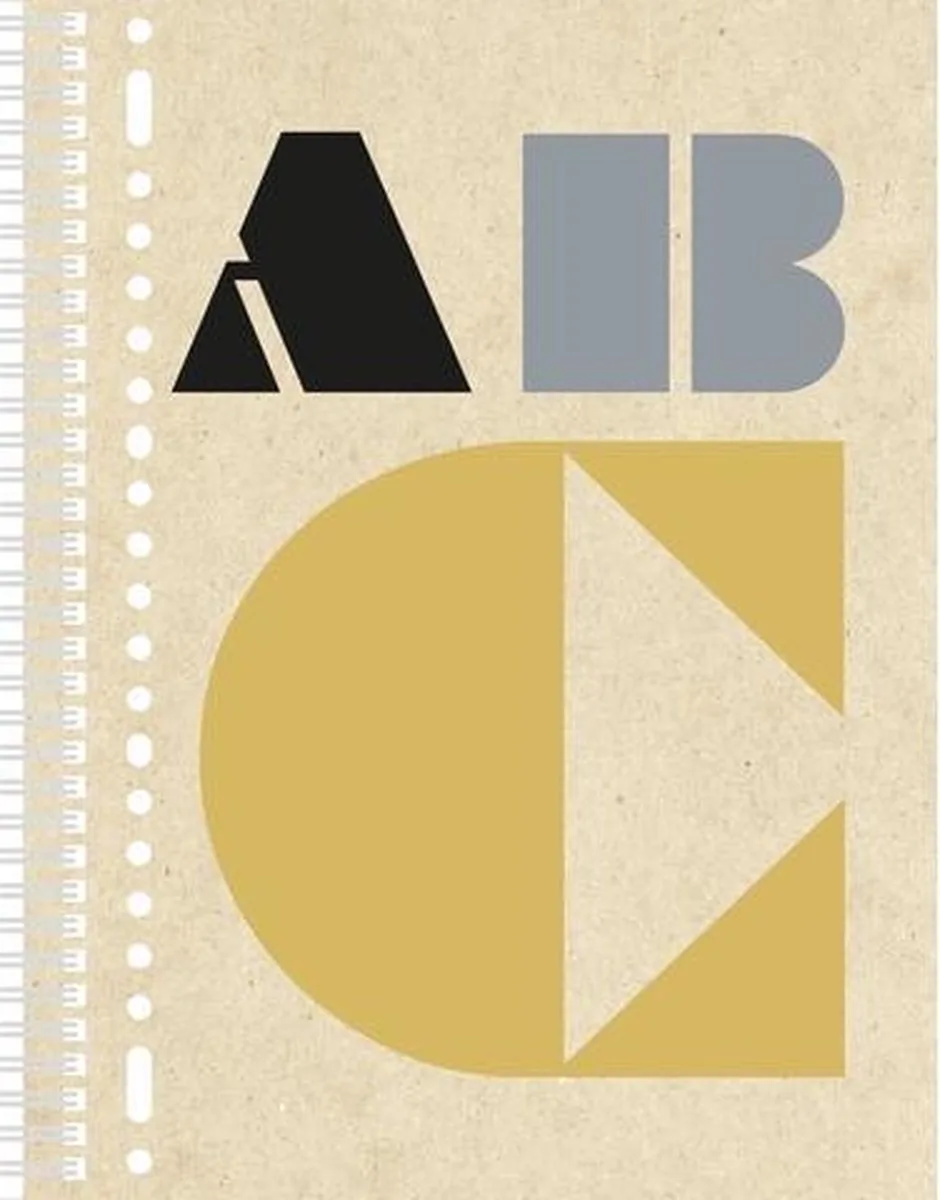 collegeblok kraft geometric lijn, 160 bladzijde met microperforatie. 60grams papier von Kangaro in Dessin – Produktfoto