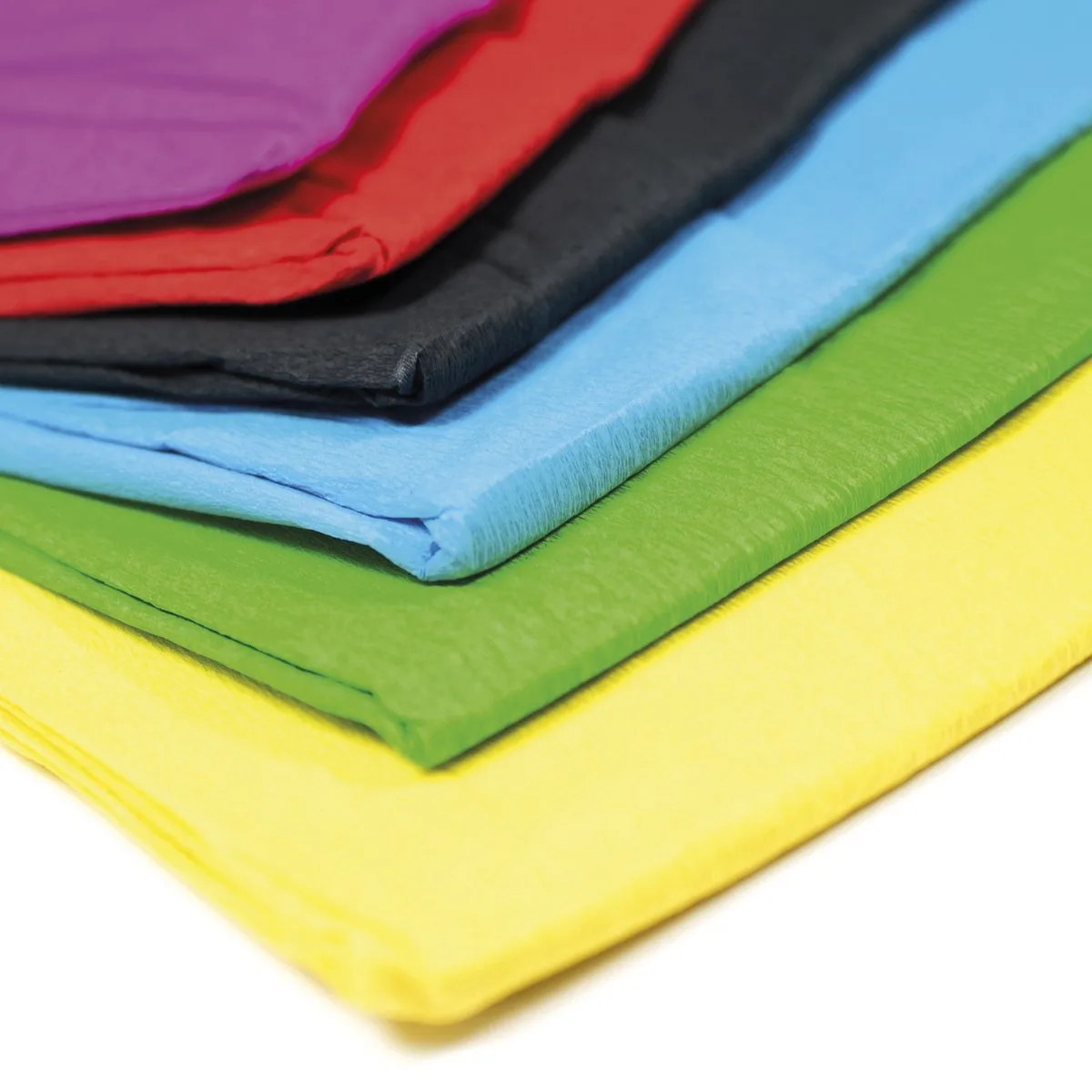 crepe papier - 50x250cm - 6 kleuren by Kangaro in Assorti – product photo