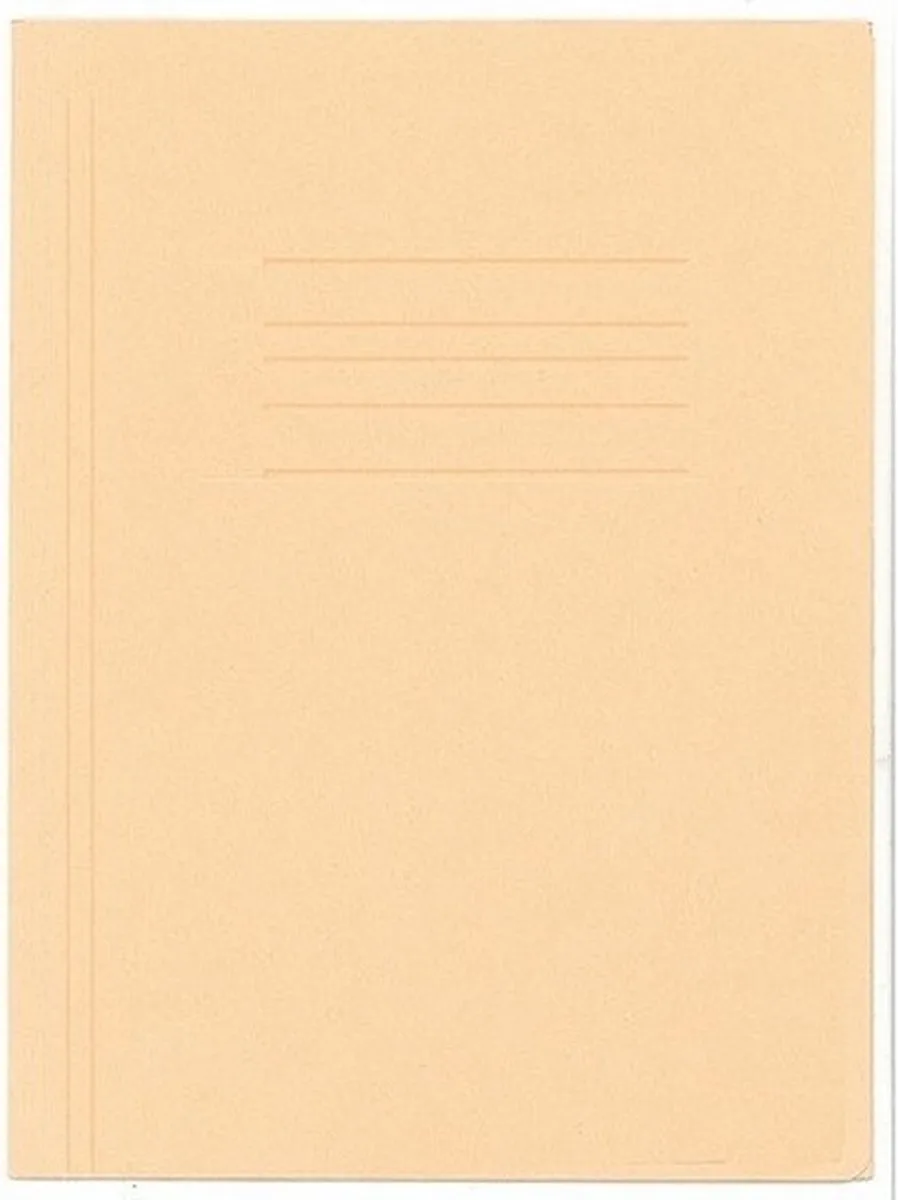dossiermap 24 x 35 cm - 3 kleppen - A4 formaat - karton de Kangaro en Beige – photo produit