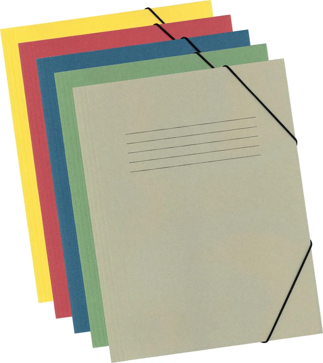 elastomap - A4 - 300 grams - 5 stuks van Kangaro in Assorti – productfoto
