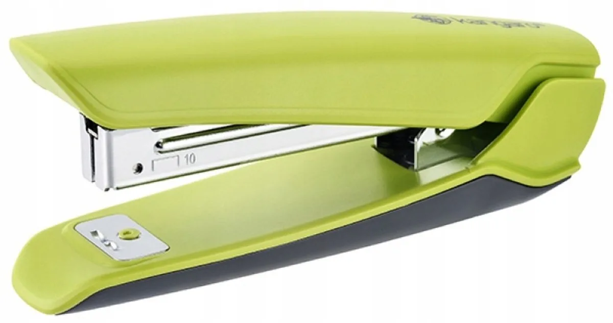 Groene Plastic Nietmachine voor 15 Vel - Kantoor Essentieel fra Kangaro – produktbillede