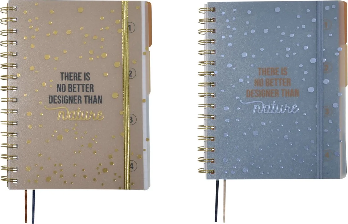 Kangaro 4-in-1 notitieboek - Natural Beauty - A5 - lijn by Kangaro in Multicolor lijn A5 – product photo