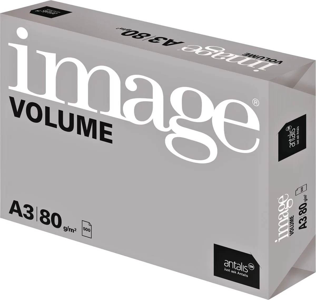 kopieerpapier Image Volume A3 80grs pak a 500 vel K-0050F016 fra Kangaro i Hvid – produktbillede