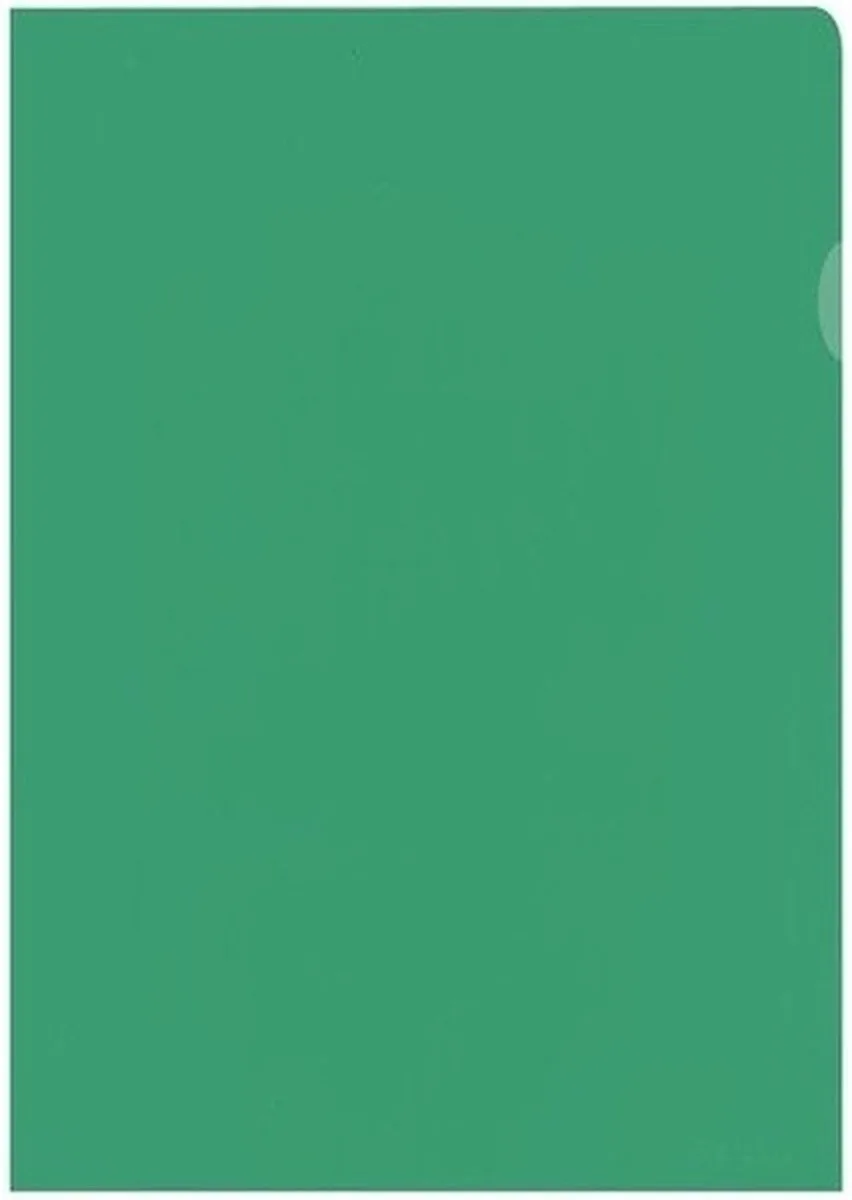 L-map A4 - PP 120 micron - transparant - 10 stuks de Kangaro en Vert – photo produit