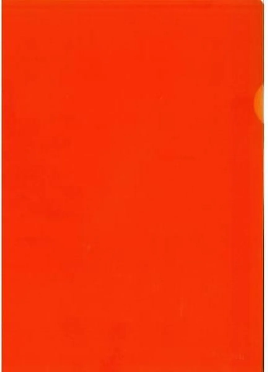 L-map A4 - PP 120 micron - transparant - 10 stuks van Kangaro in Oranje – productfoto