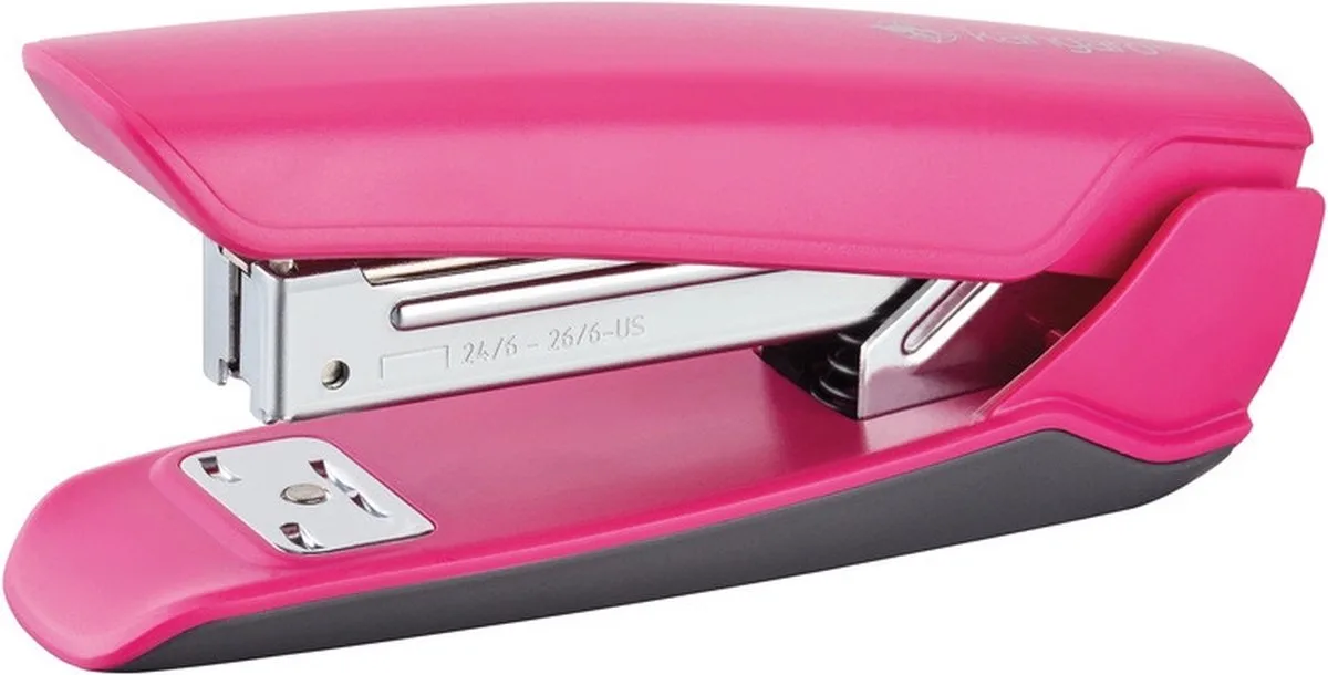 nietmachine - Nowa-35S - capaciteit 25 vel - 24/6 nieten by Kangaro in Pink – product photo