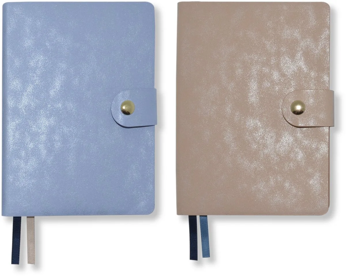 notitieboek - Natural Beauty - A6 - lijn by Kangaro in Blue – product photo