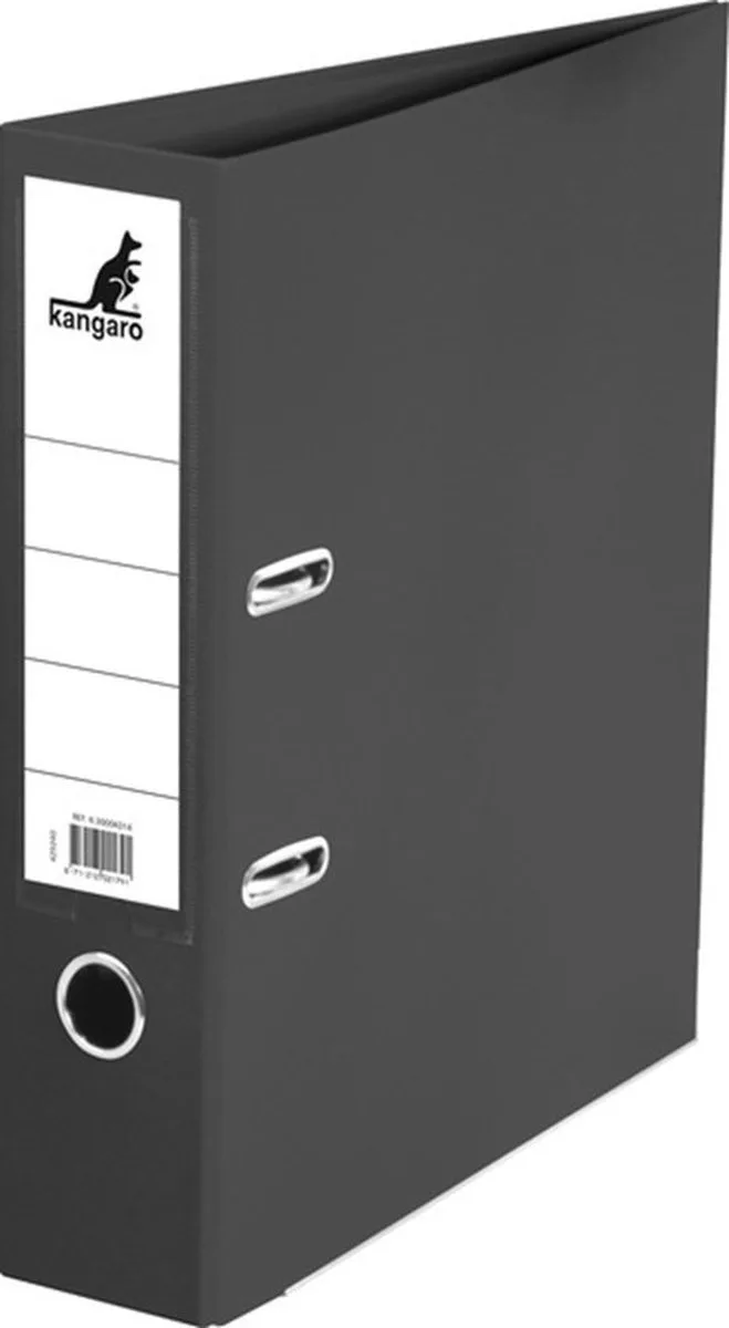 ordner - A4 - 2-rings - rugbreedte 75mm de Kangaro en Noir – photo produit