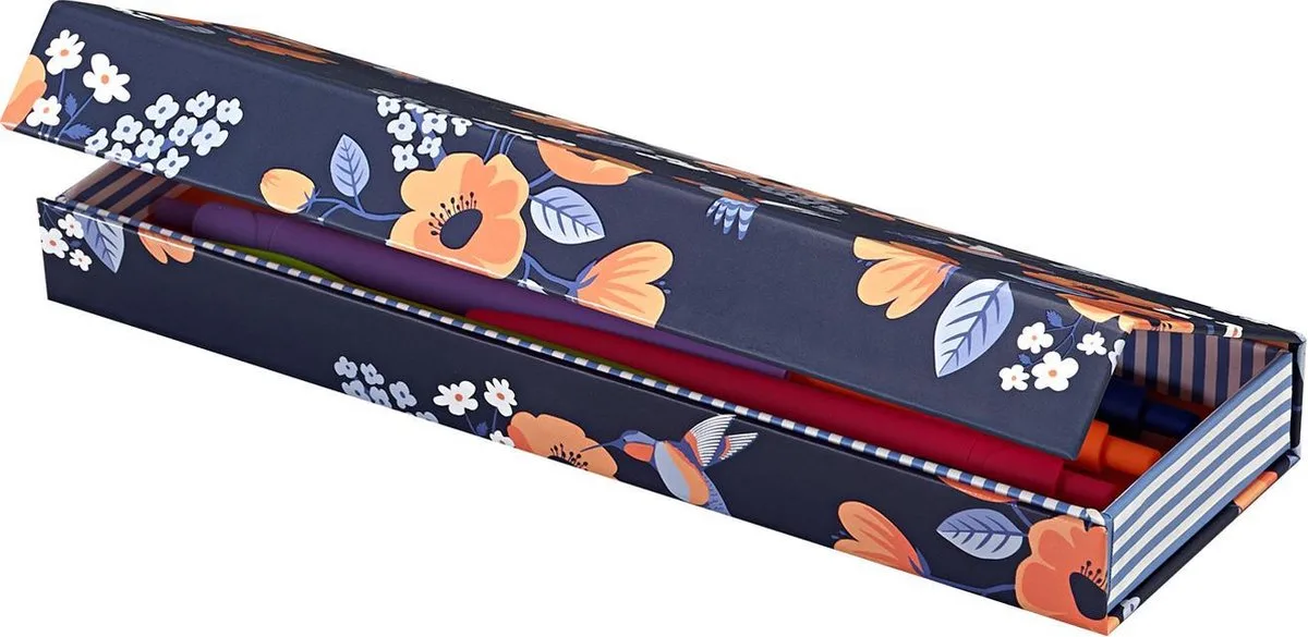 Pennen etui Karton K-90192 fra Kangaro i Flowers – produktbillede