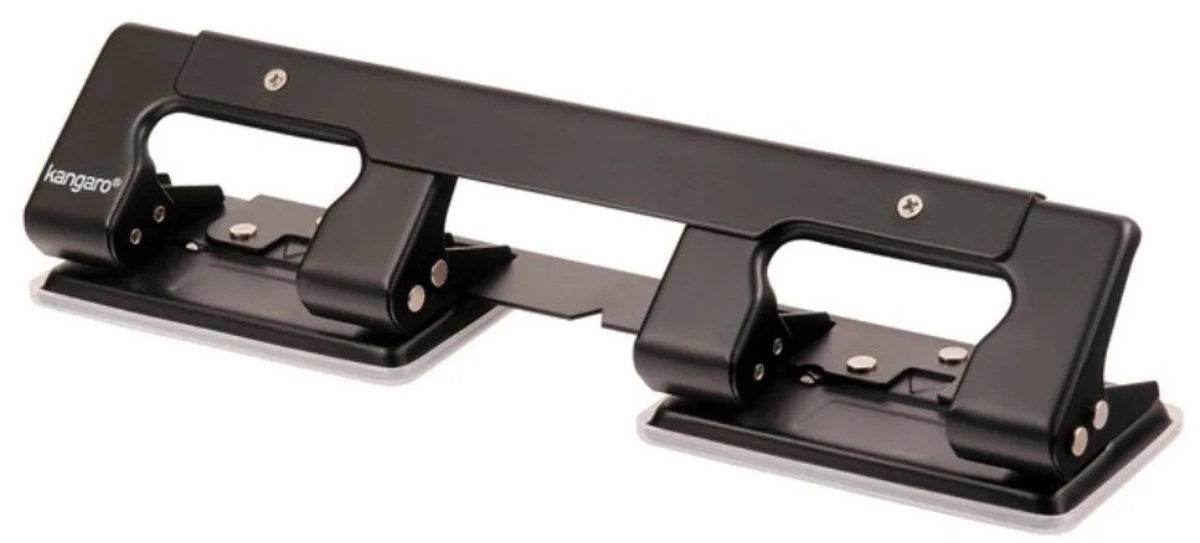 perforator - 4-gaats - max. 12 vel fra Kangaro i Sort – produktbillede