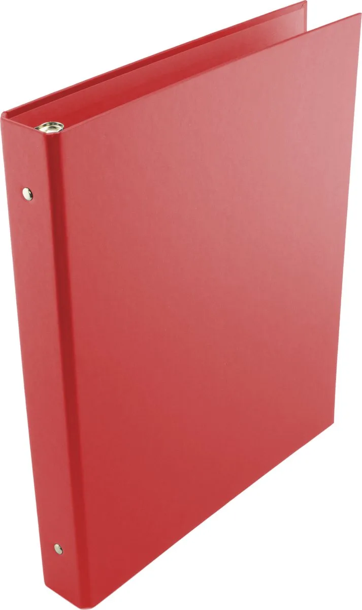 ringband - A4 - 4-rings - O-mechaniek - 25mm - rood van Kangaro in Rood 4-rings – productfoto