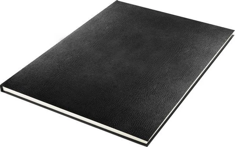 schetsboek A3 - hardcover slang imprint - 140 blanco pagina's - 120 grams papier de Kangaro en Crème – photo produit