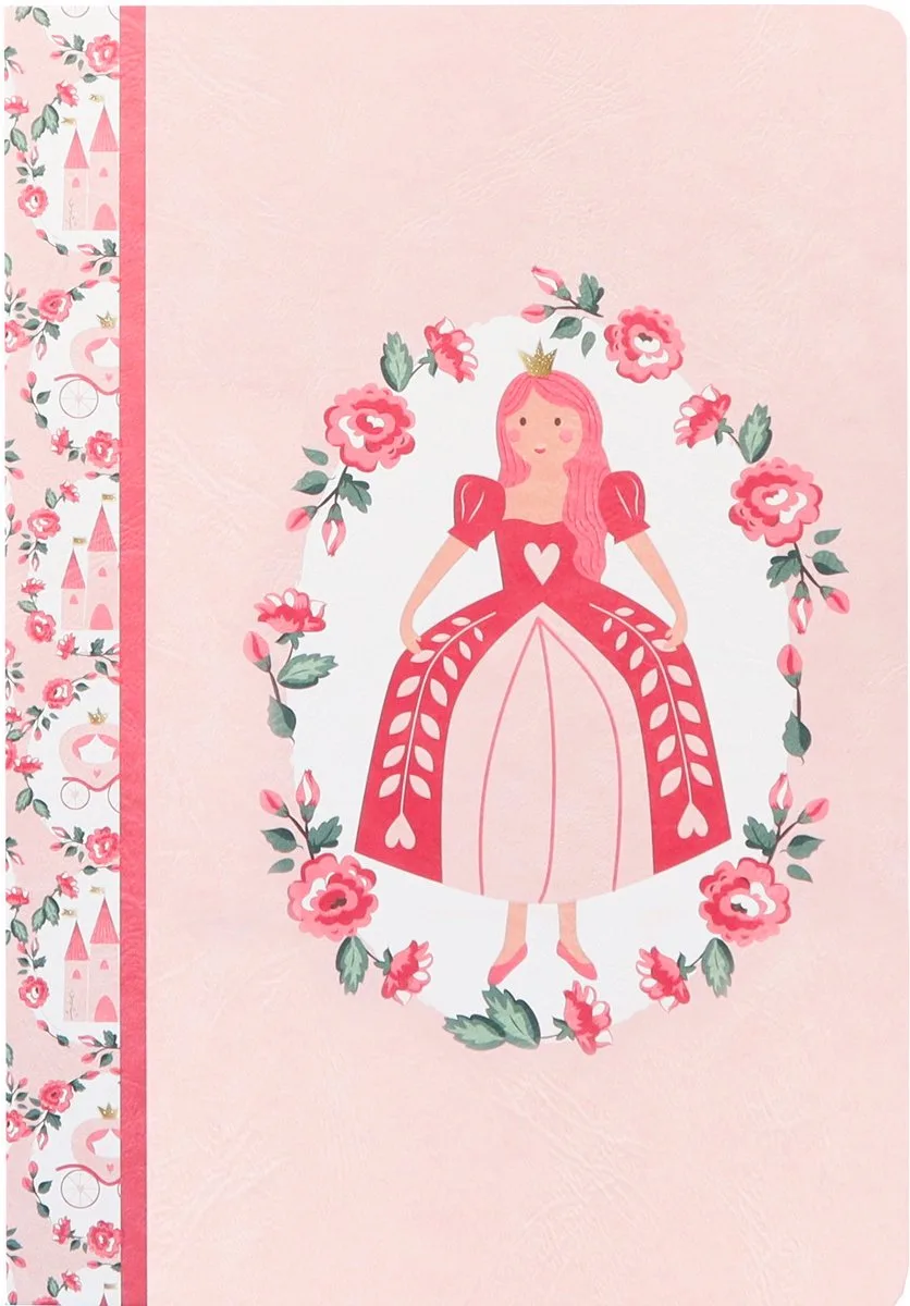 schrift B'LOG PRINCESS - formaat A4 - met ruit 5mm - motief - 10 stuks by Kangaro in Prinses – product photo