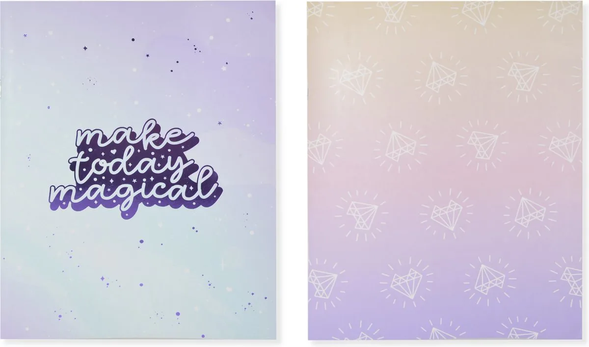 schriften - Galaxy Girl - A5 - lijn - 4 stuks van Kangaro in Assorti – productfoto