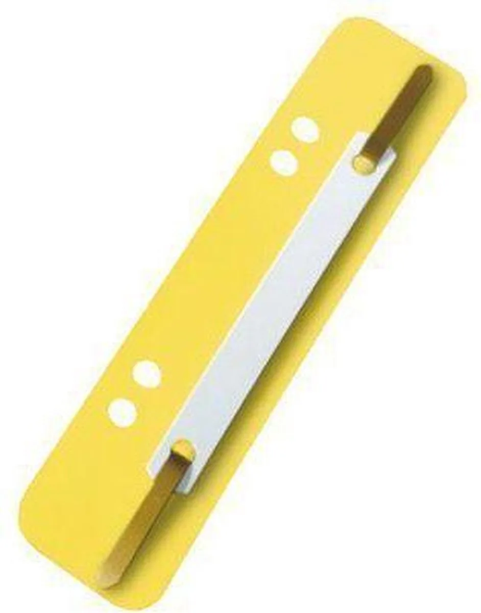 snelhechterstrip - 2-gaats - 38 x 148 mm - doos a 100 stuks fra Kangaro i Gul – produktbillede