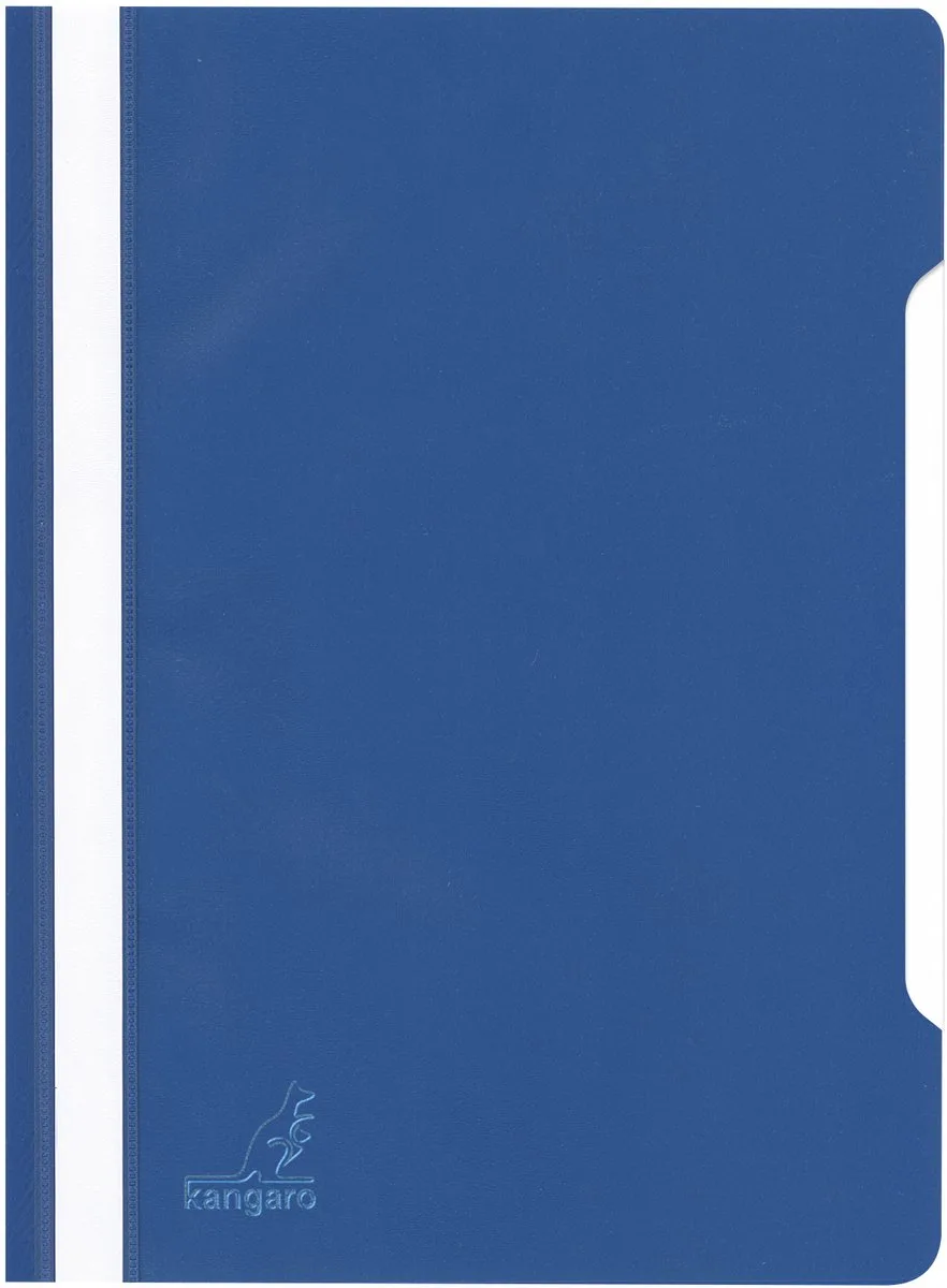Snelhechtmap A4 PP - Krimpverpakking à 25 stuks - K-220147 de Kangaro en Bleu foncé – photo produit