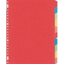 Tabblad kangaro 23r pe410m 10 delig assorti karton | 25 stuks by Kangaro – product photo