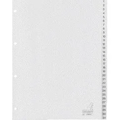 Tabblad kangaro 4r g431c 1 31 genummerd grijs pp | 10 stuks by Kangaro – product photo