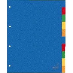 Tabblad kangaro a410 a4 4r pp assorti 10 delig | 25 stuks by Kangaro – product photo