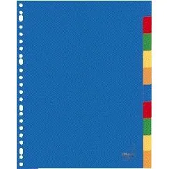 Tabblad kangaro a410m a4 23r blanco pp ass 10dlg | 25 stuks van Kangaro – productfoto