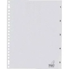 Tabblad kangaro g405cm 23r pp 5dlg nr 1 5 grijs | 25 stuks by Kangaro – product photo