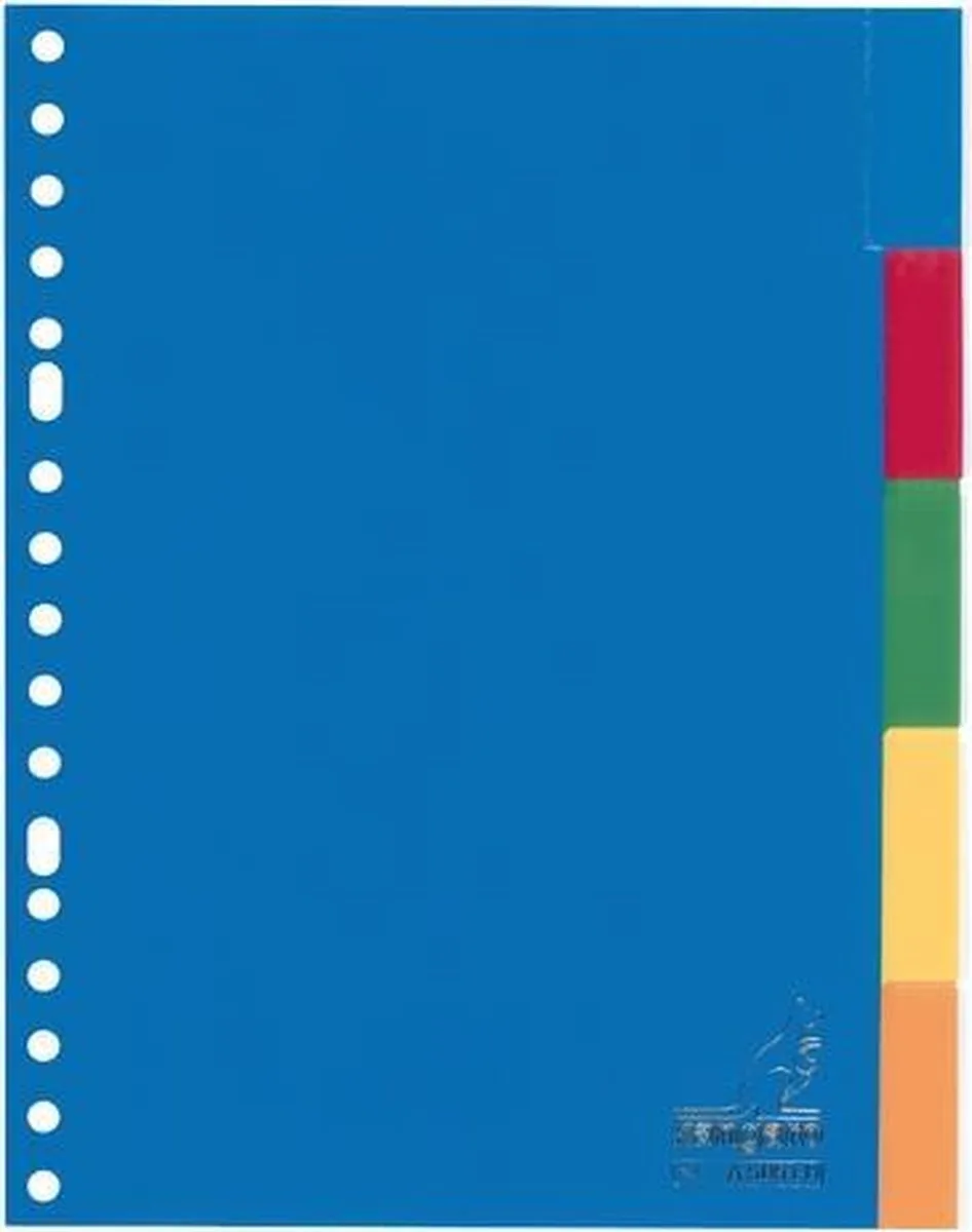 tabbladen - A5 - venster - 5-delig - PP - 17-gaats de Kangaro en Assorti – photo produit
