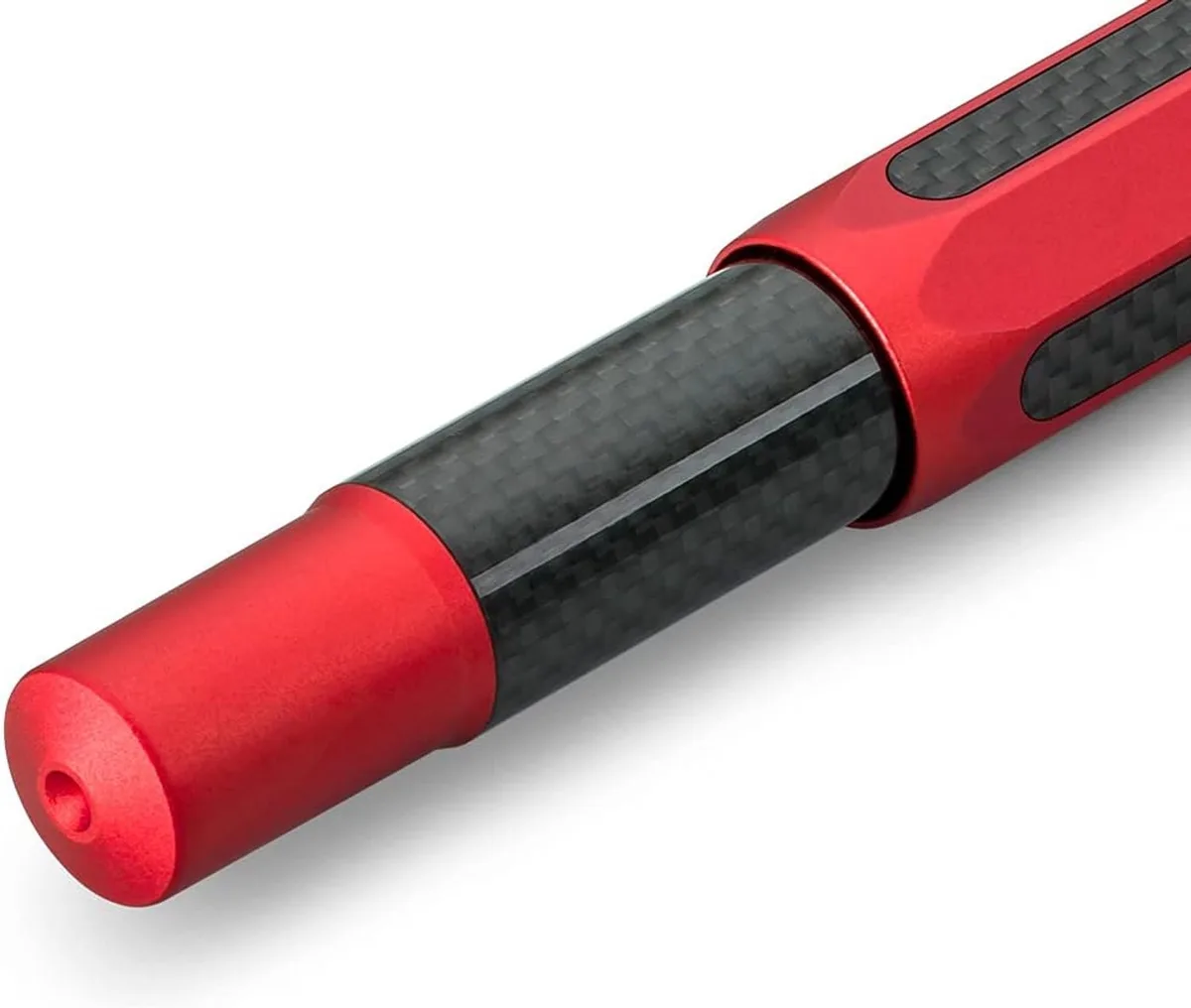 AC Sport Vulpen Rood Aluminium & Carbon - Medium Nib fra Kaweco – produktbillede