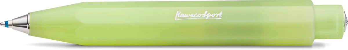 Balpen - Frosted Sport Fine fra Kaweco i Lime – produktbillede