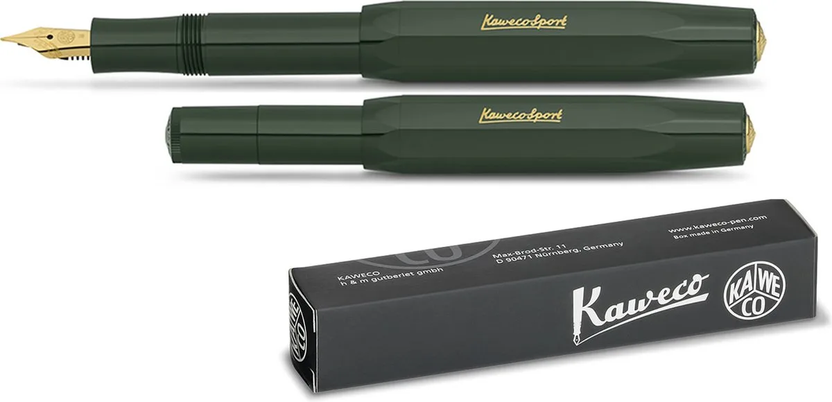 Classic Sport - 1 Vulpen - Extra Fine punt fra Kaweco i Grøn – produktbillede