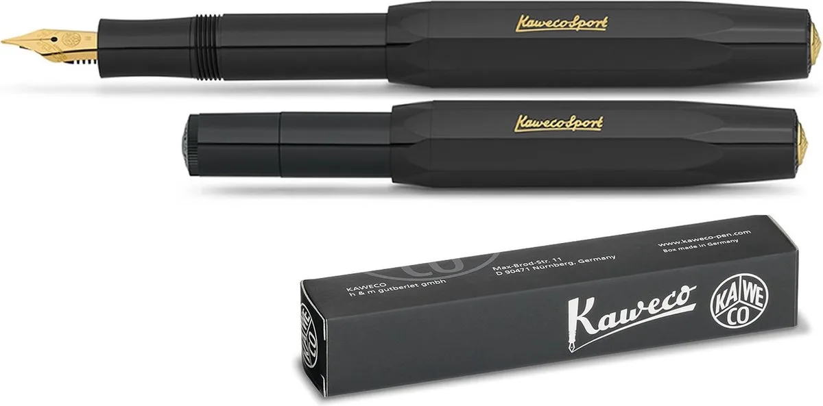 Classic Sport - Vulpen - Extra Fine punt von Kaweco in Schwarz – Produktfoto