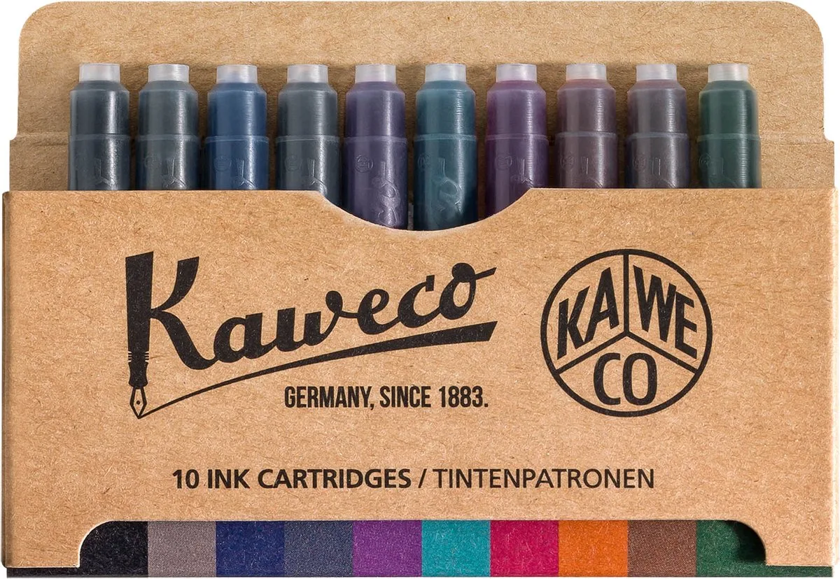 Doosje Vulpen Vullingen - 10 verschillende kleuren van Kaweco in Meerkleurig – productfoto