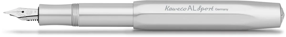 Fountain Pen - Sport Aluminium Silver - Fine fra Kaweco i Sølv – produktbillede